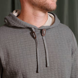 Billy Reid Box Quilt Hoodie Pullover