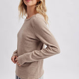 STRIPE CREW NECK KNIT TOP