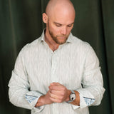Buonasera Seabreeze Striped Linen Shirt