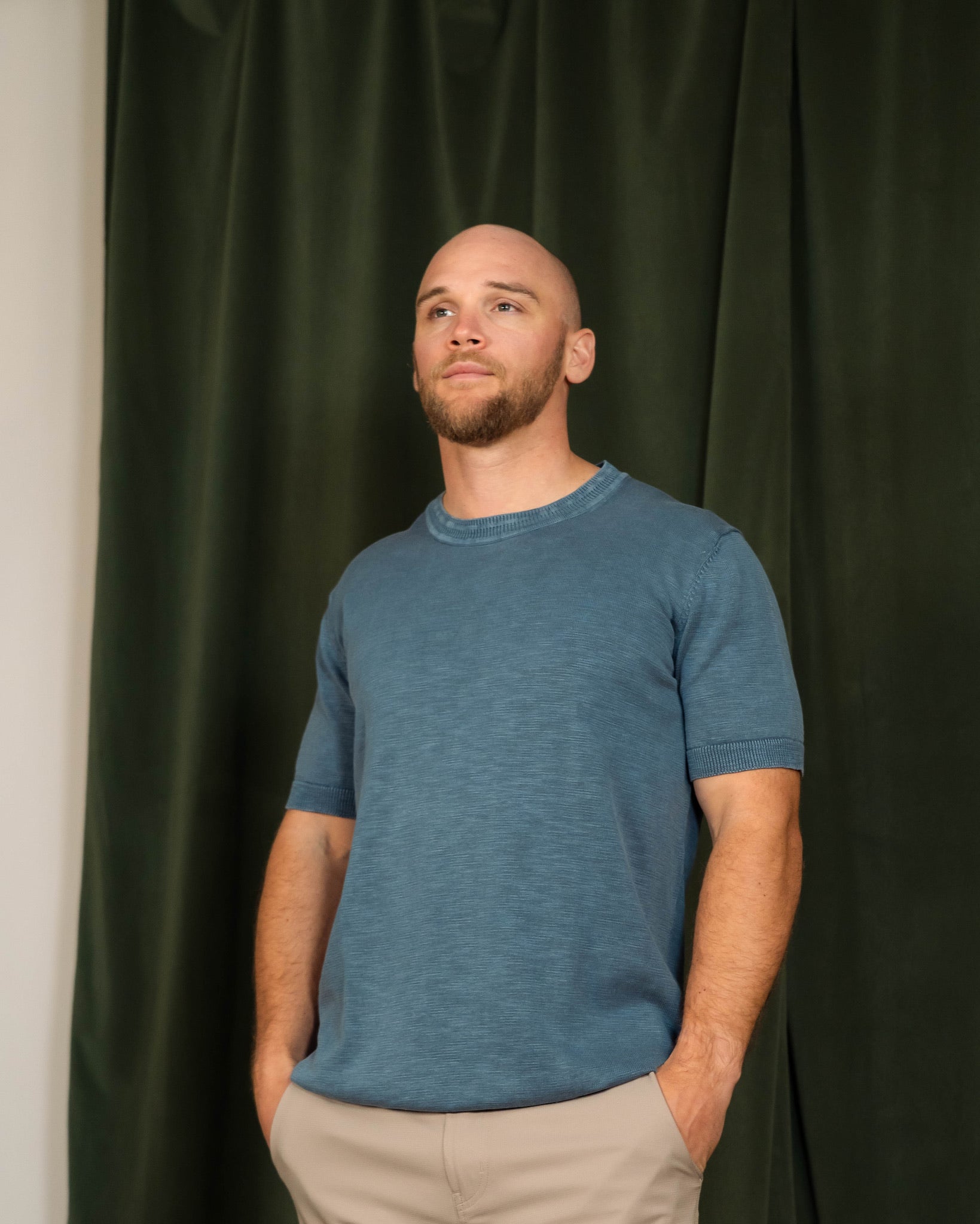 Stone Rose Washed Knit Tee