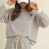 Soft Brushed Pin Stripe Knit Set