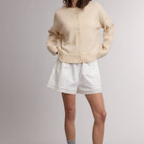 Classic Crewneck Soft Knit Cardigan