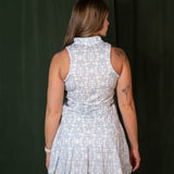 Greyson Alpha Glyph Sleeveless Mock Neck