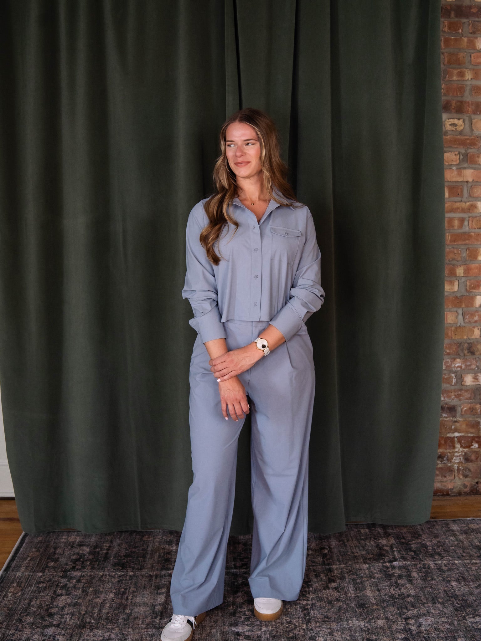 Greyson Phoenix Wide Leg Pleated Trouser