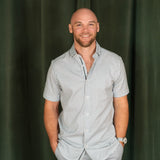 Stone Rose Tencel Stretch Button Down
