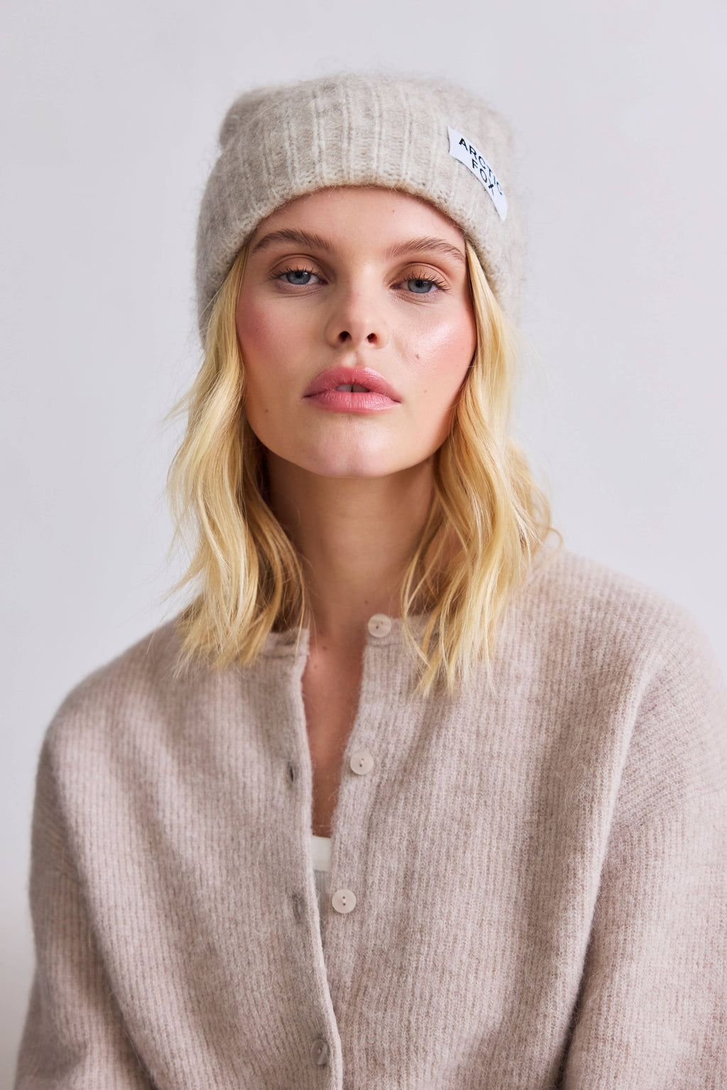 The Mohair Beanie - Alpine Ecru