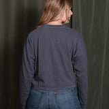 Relaxed Crop Long Sleeve Tee