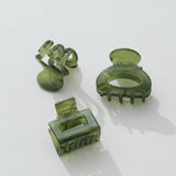 Jade Green Mini Claw Clips