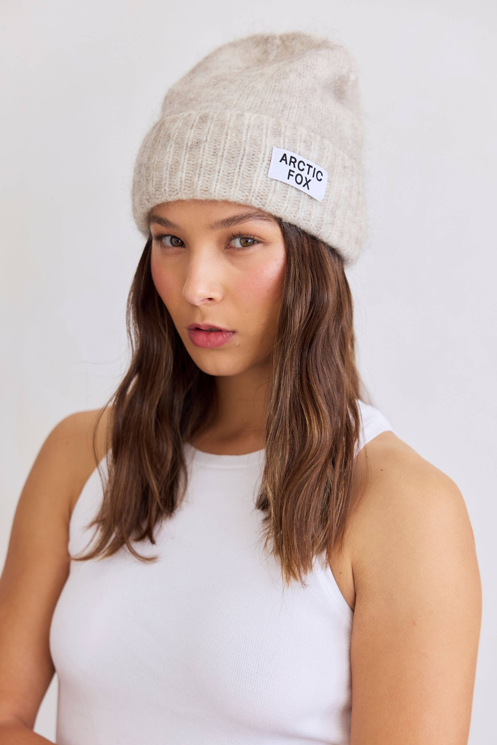 The Mohair Beanie - Alpine Ecru