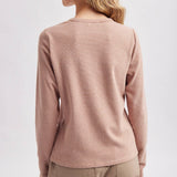 STRIPE CREW NECK KNIT TOP
