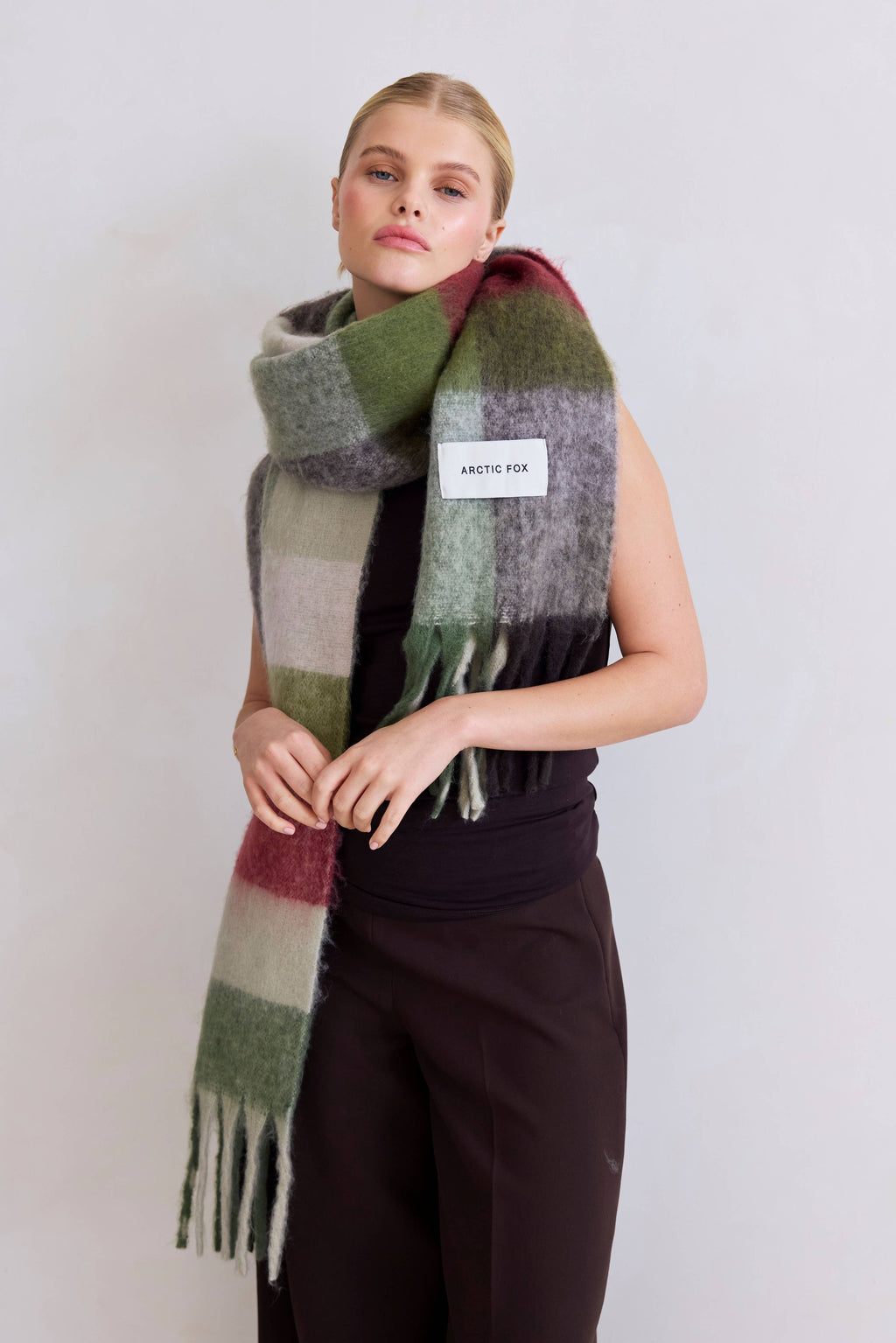 The Reykjavik Scarf - Mossy Green