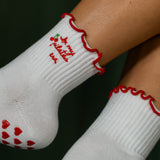 Grip Socks - In My Pilates Era with Cherries
