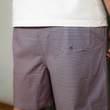 Stone Rose Horizontal Striped Swim Trunk