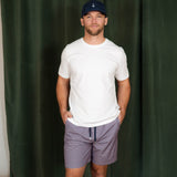 Stone Rose Horizontal Striped Swim Trunk