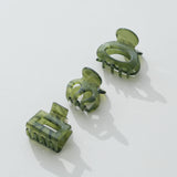 Jade Green Mini Claw Clips