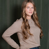 STRIPE CREW NECK KNIT TOP