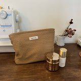 Woven Makeup Bag