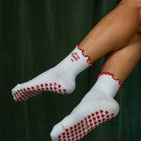Grip Socks - In My Pilates Era with Cherries