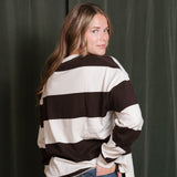 Beefy Stripe Cotton Pullover
