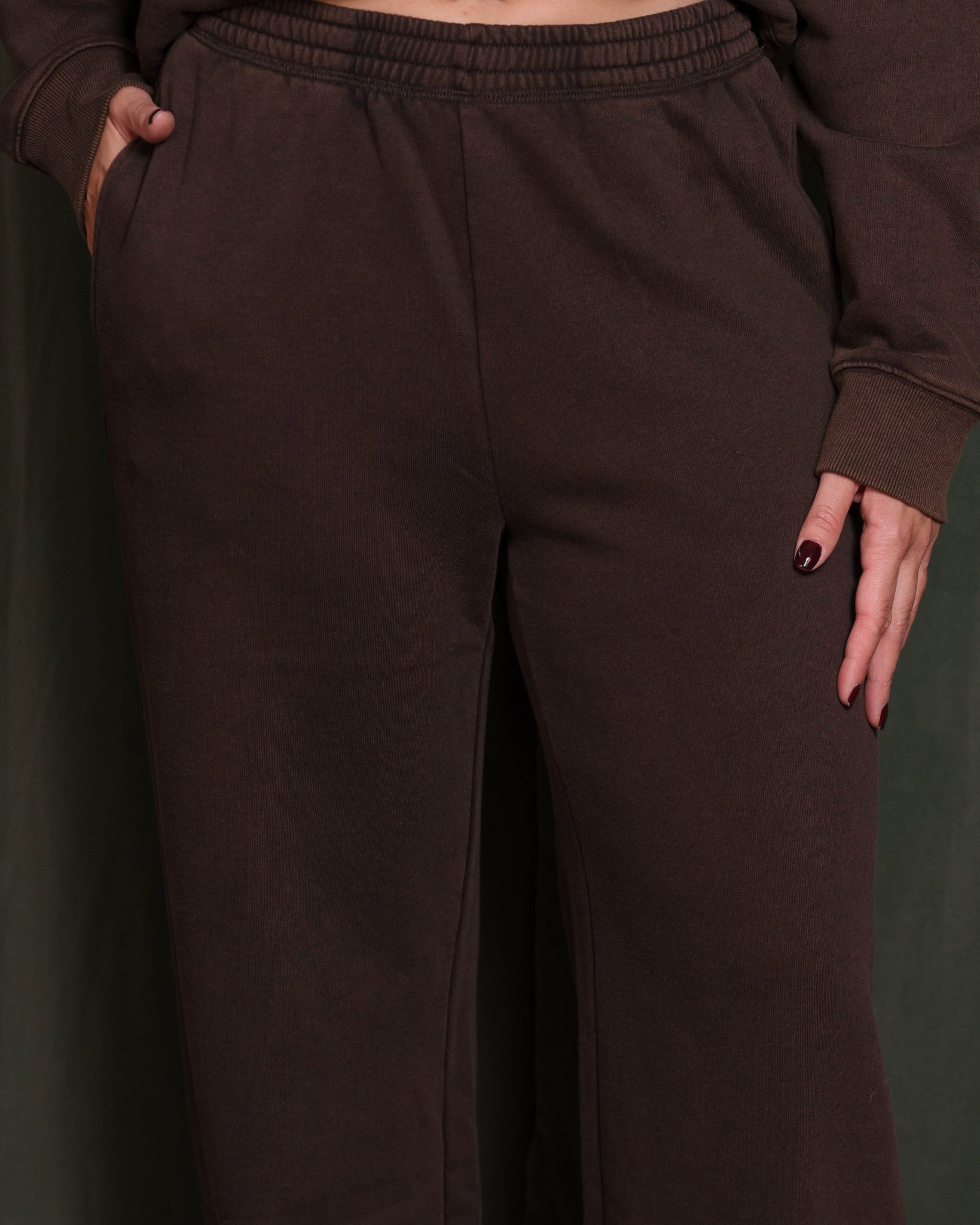 Recycled Fleece Wide Leg Sweatpant