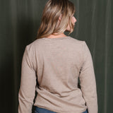 STRIPE CREW NECK KNIT TOP