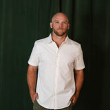 Rhone Brezza Linen-Blend Short Sleeve Shirt