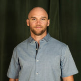 Stone Rose Seersucker Striped Button Down