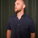 Rhone Commuter Seersucker Camp Collar Shirt