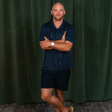 Rhone Palms Camp Collar Shirt