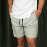 Stone Rose Printed Birdseye Swim Trunk