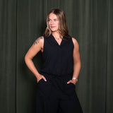 Rhone Mirage Sleeveless Notch Collar Blouse