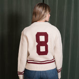 Varsity Zip-Up Knit Jacket
