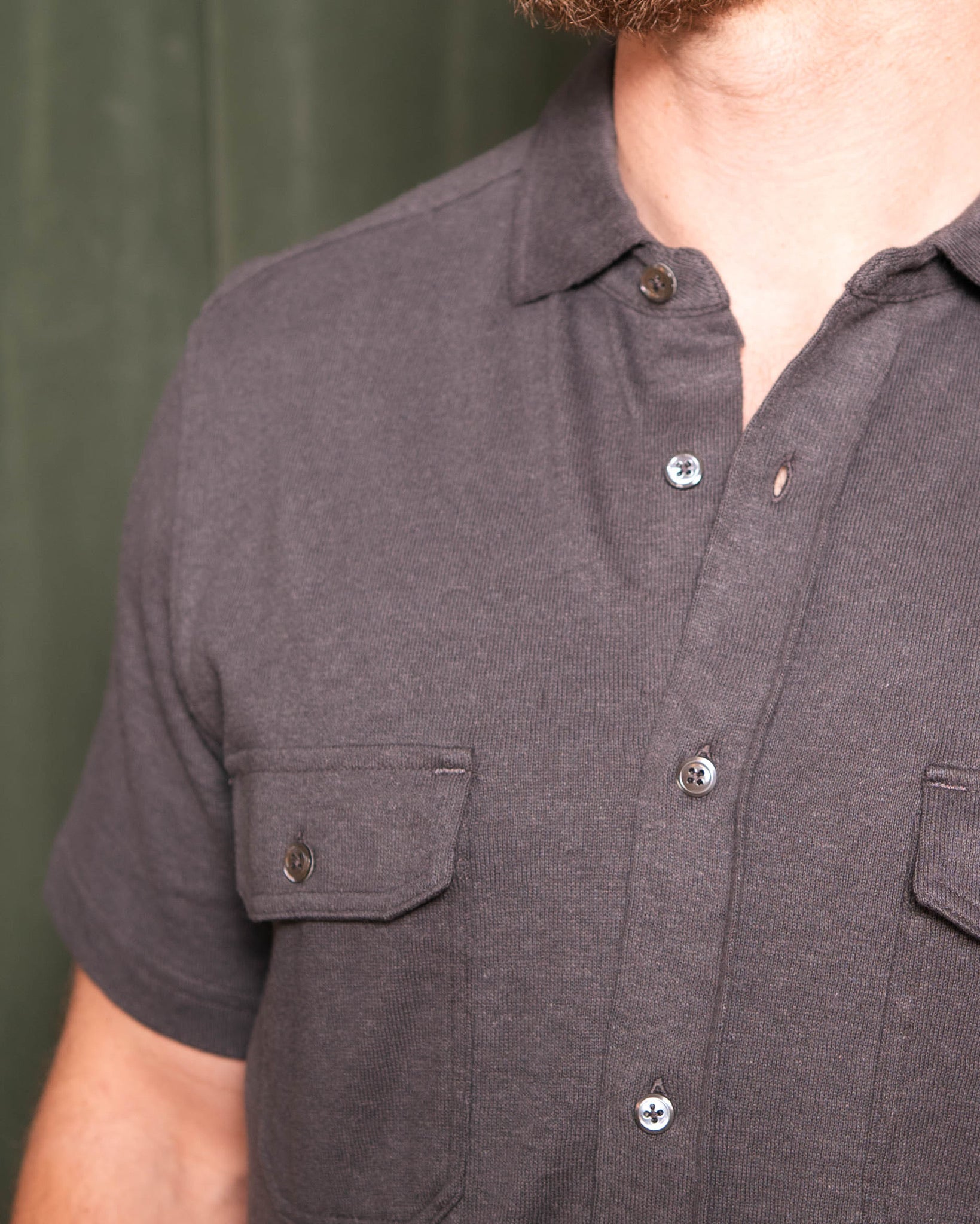 Billy Reid Hemp Cotton Knit Shirt