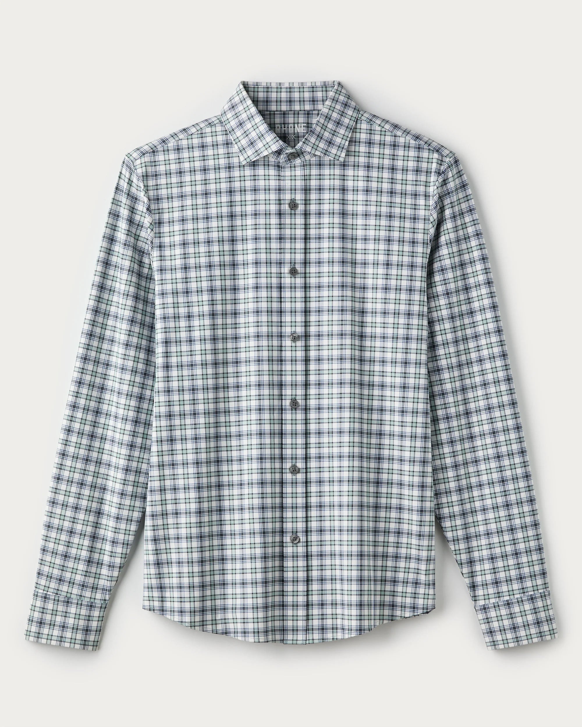 Checkered shirt on a light gray background