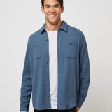 TM Cloud Waffle Button Up