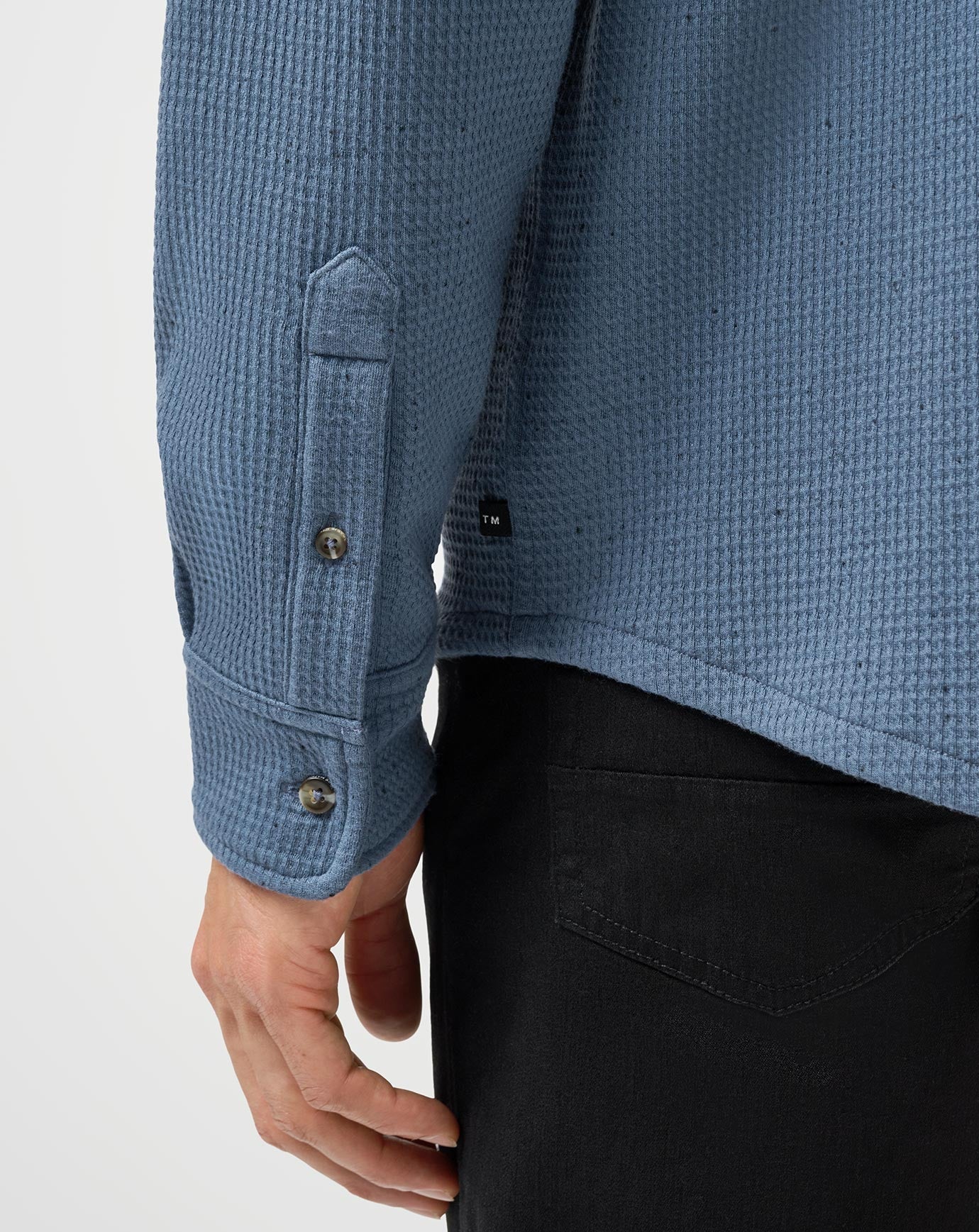 TM Cloud Waffle Button Up