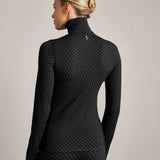 Rhone Après Houndstooth Seamless 1/4 Zip