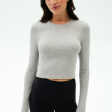 Splits59 Louise Rib Long Sleeve Crop