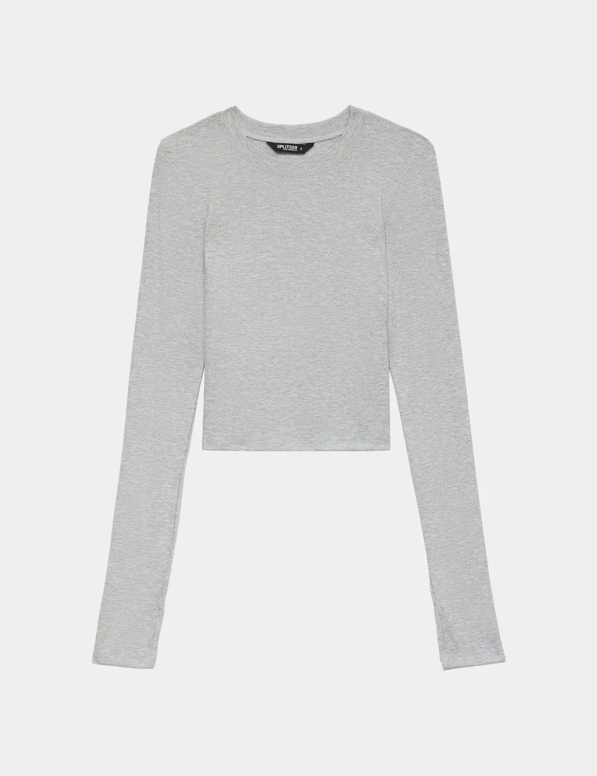 Splits59 Louise Rib Long Sleeve Crop