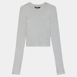 Splits59 Louise Rib Long Sleeve Crop