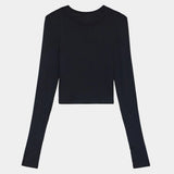 Splits59 Louise Rib Long Sleeve Crop