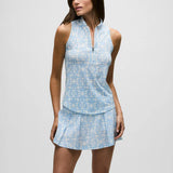 Greyson Alpha Glyph Sleeveless Mock Neck Top