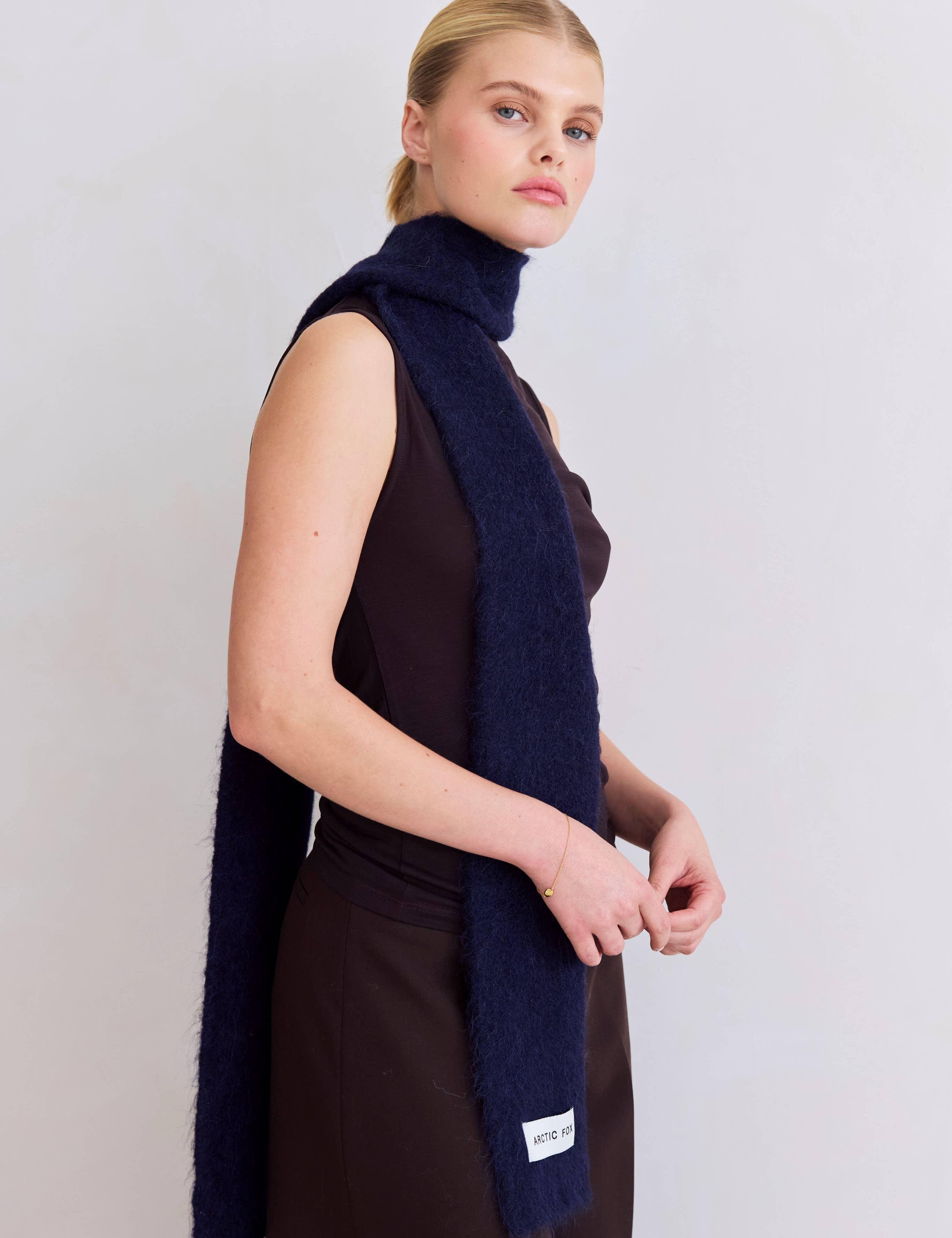 Alpaca Skinny Scarf
