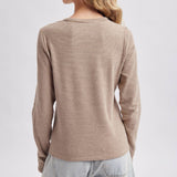 STRIPE CREW NECK KNIT TOP