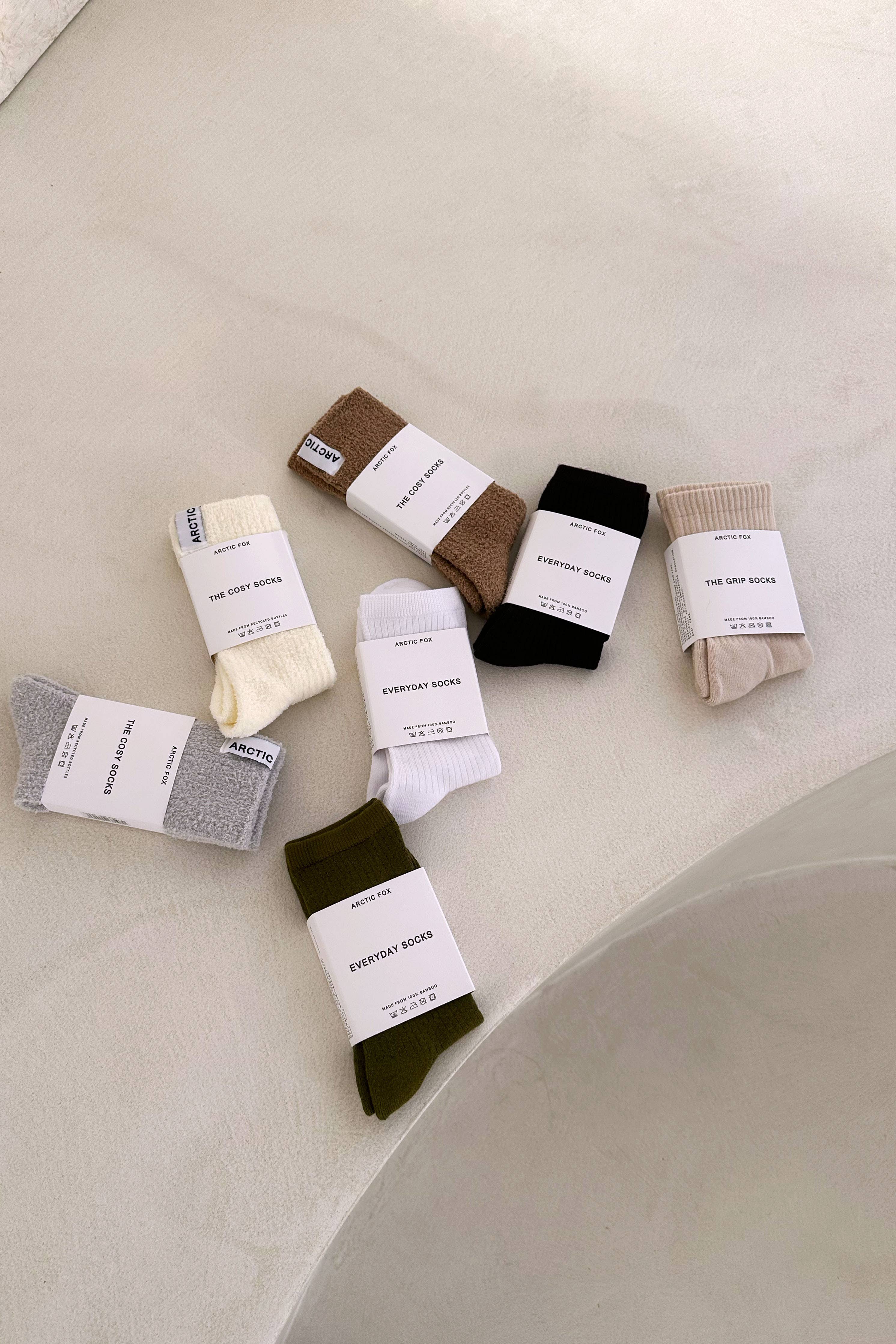 Cozy Socks - 100% Recycled - Beige