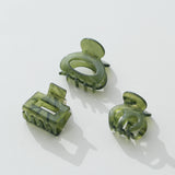 Jade Green Mini Claw Clips