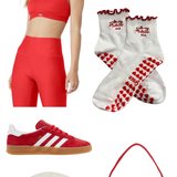 Grip Socks - In My Pilates Era with Cherries