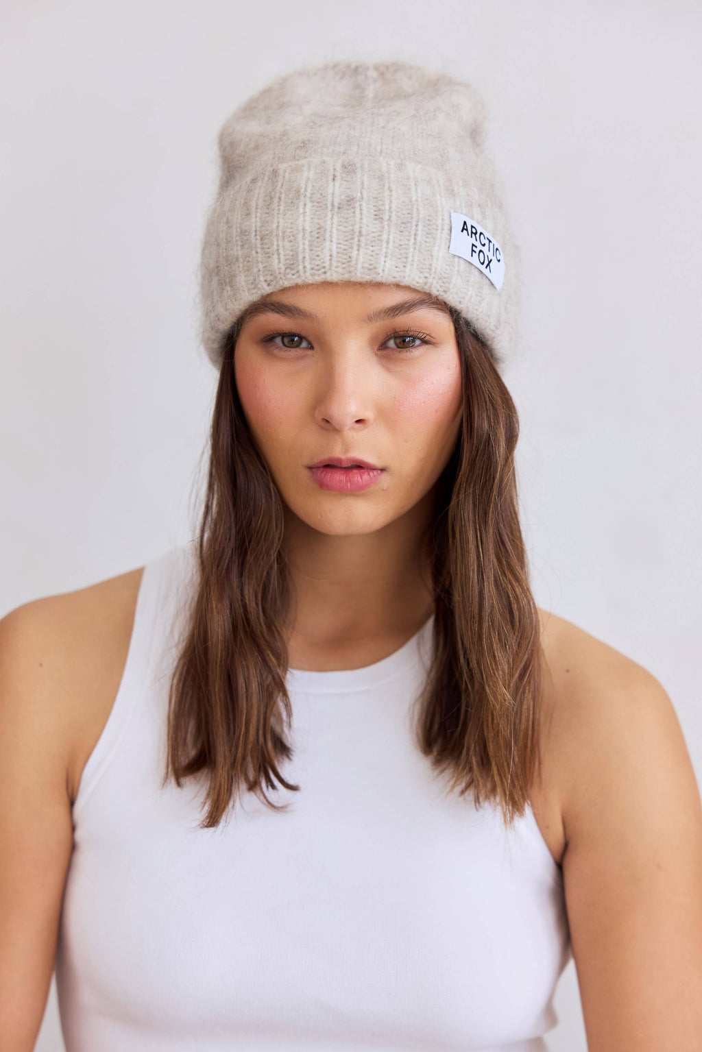 The Mohair Beanie - Alpine Ecru