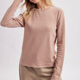 STRIPE CREW NECK KNIT TOP
