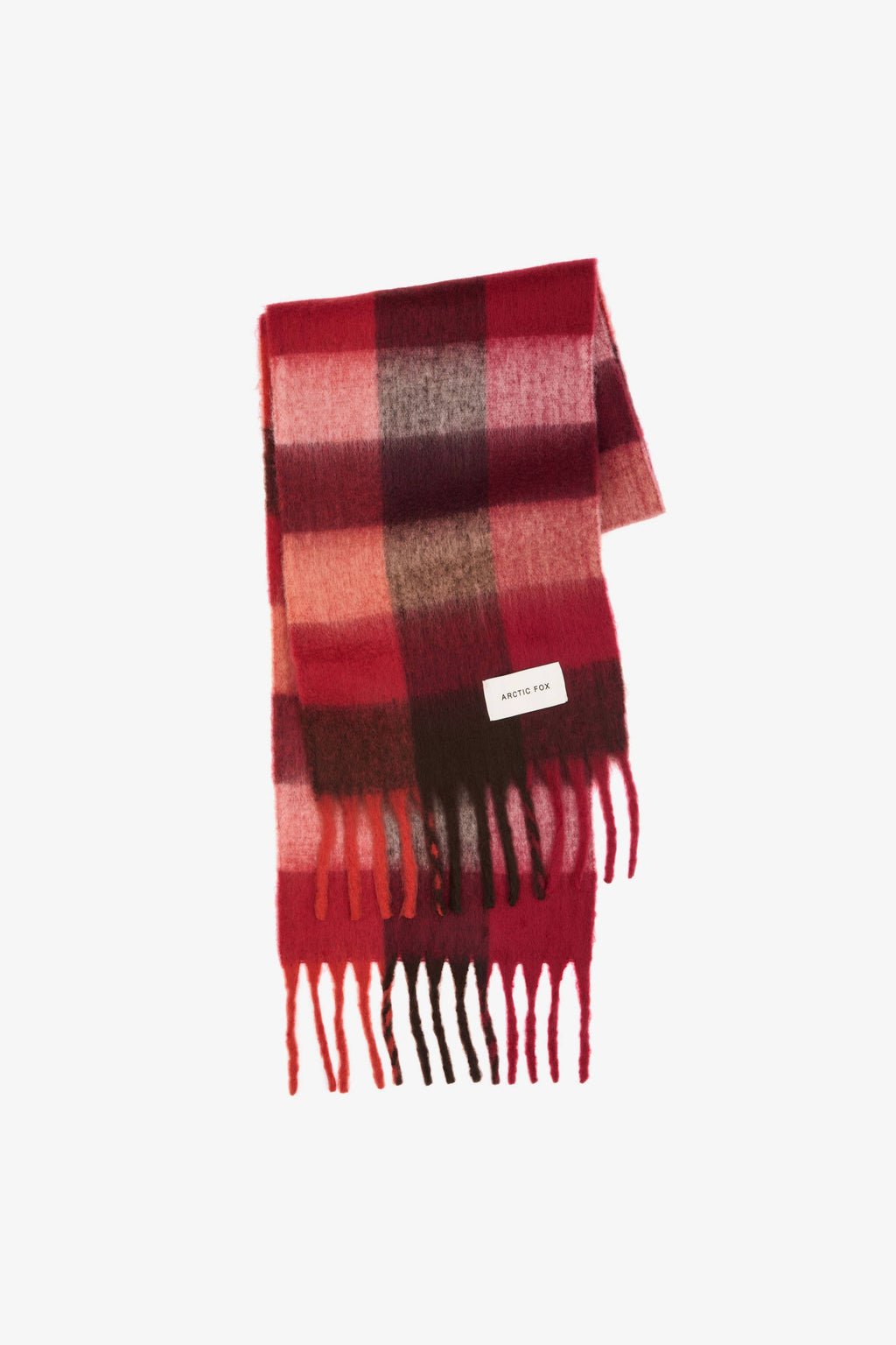 The Reykjavik Scarf - Burgundy check